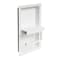 Alfi Brand White Matte Stainless Steel Recessed Shelf / Toilet Paper Holder Niche ABTPNC88-W - alternate 4
